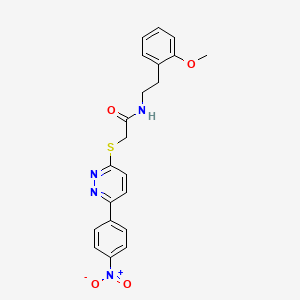 N-(2-methoxyphenethyl)-2-((6-(4-nitrophenyl)pyridazin-3-yl)thio)acetamide
