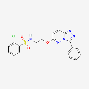 2-chloro-N-(2-((3-phenyl-[1,2,4]triazolo[4,3-b]pyridazin-6-yl)oxy)ethyl)benzenesulfonamide