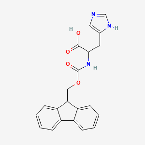 molecular formula C21H19N3O4 B2687447 Fmoc-DL-histidine CAS No. 116611-64-4; 157355-76-5; 157355-79-8