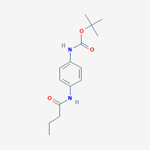 molecular formula C15H22N2O3 B268745 Tert-butyl 4-(butyrylamino)phenylcarbamate 