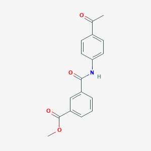 molecular formula C17H15NO4 B268746 Methyl 3-[(4-acetylphenyl)carbamoyl]benzoate 