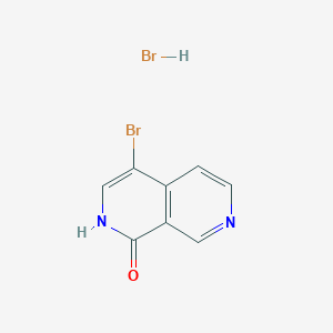 molecular formula C8H6Br2N2O B2687476 4-Bromo-2H-2,7-naphthyridin-1-one;hydrobromide CAS No. 2375260-09-4