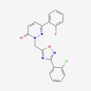 2-((3-(2-chlorophenyl)-1,2,4-oxadiazol-5-yl)methyl)-6-(2-fluorophenyl)pyridazin-3(2H)-one