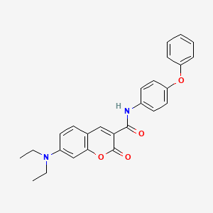 7-(diethylamino)-2-oxo-N-(4-phenoxyphenyl)-2H-chromene-3-carboxamide