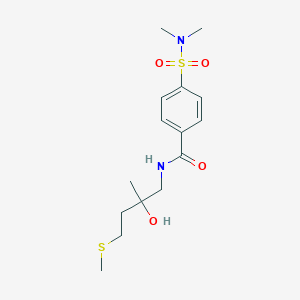 4-(N,N-dimethylsulfamoyl)-N-(2-hydroxy-2-methyl-4-(methylthio)butyl)benzamide