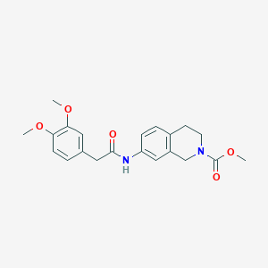 methyl 7-(2-(3,4-dimethoxyphenyl)acetamido)-3,4-dihydroisoquinoline-2(1H)-carboxylate