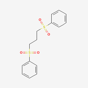 molecular formula C15H16O4S2 B2687528 3-(Benzenesulfonyl)propylsulfonylbenzene CAS No. 53893-41-7