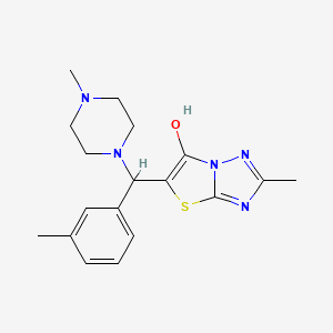 2-Methyl-5-((4-methylpiperazin-1-yl)(m-tolyl)methyl)thiazolo[3,2-b][1,2,4]triazol-6-ol