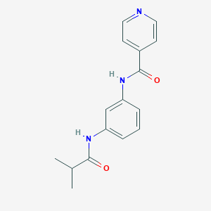 molecular formula C16H17N3O2 B268755 N-[3-(isobutyrylamino)phenyl]isonicotinamide 