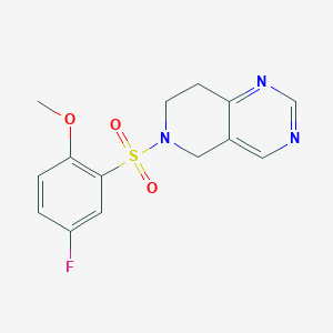 6-((5-Fluoro-2-methoxyphenyl)sulfonyl)-5,6,7,8-tetrahydropyrido[4,3-d]pyrimidine