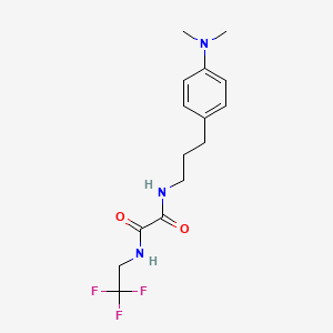 molecular formula C15H20F3N3O2 B2687562 N1-(3-(4-(dimethylamino)phenyl)propyl)-N2-(2,2,2-trifluoroethyl)oxalamide CAS No. 1251579-17-5