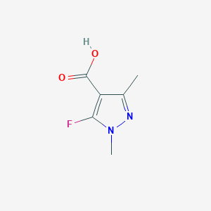 molecular formula C6H7FN2O2 B2687565 5-fluoro-1,3-dimethyl-1H-pyrazole-4-carboxylic acid CAS No. 1027991-91-8