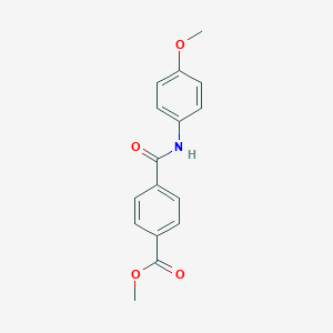 molecular formula C16H15NO4 B268758 Methyl 4-[(4-methoxyphenyl)carbamoyl]benzoate 