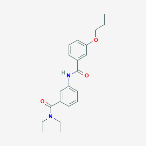 molecular formula C21H26N2O3 B268759 N,N-diethyl-3-[(3-propoxybenzoyl)amino]benzamide 