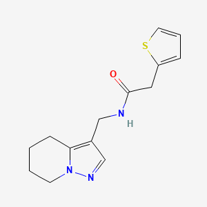 N-((4,5,6,7-tetrahydropyrazolo[1,5-a]pyridin-3-yl)methyl)-2-(thiophen-2-yl)acetamide