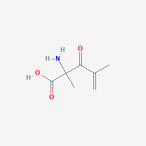 molecular formula C7H11NO3 B026876 2-Amino-2,4-dimethyl-3-oxopent-4-enoic acid CAS No. 109970-49-2