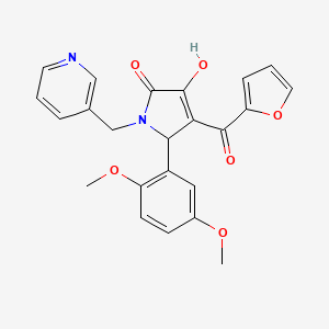 5-(2,5-dimethoxyphenyl)-4-(furan-2-carbonyl)-3-hydroxy-1-(pyridin-3-ylmethyl)-1H-pyrrol-2(5H)-one