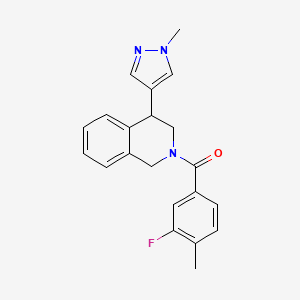 (3-fluoro-4-methylphenyl)(4-(1-methyl-1H-pyrazol-4-yl)-3,4-dihydroisoquinolin-2(1H)-yl)methanone