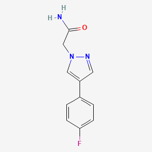 2-(4-(4-fluorophenyl)-1H-pyrazol-1-yl)acetamide