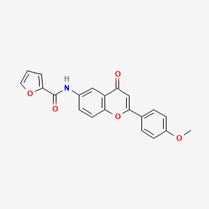 molecular formula C21H15NO5 B2687640 N-[2-(4-methoxyphenyl)-4-oxo-4H-chromen-6-yl]furan-2-carboxamide CAS No. 923250-64-0