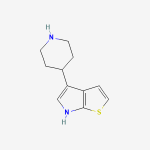 molecular formula C11H14N2S B2687641 4-Piperidin-4-yl-6H-thieno[2,3-b]pyrrole CAS No. 1367952-53-1