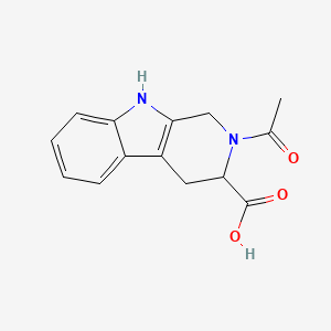 molecular formula C14H14N2O3 B2687657 2-Acetyl-2,3,4,9-tetrahydro-1H-beta-carboline-3-carboxylic acid CAS No. 352521-96-1