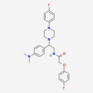 N-(2-(4-(dimethylamino)phenyl)-2-(4-(4-fluorophenyl)piperazin-1-yl)ethyl)-2-(4-fluorophenoxy)acetamide