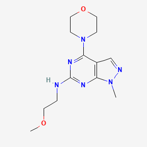 (2-Methoxyethyl)(1-methyl-4-morpholin-4-ylpyrazolo[5,4-d]pyrimidin-6-yl)amine