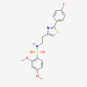molecular formula C19H19FN2O4S2 B2687685 N-(2-(2-(4-氟苯基)噻唑-4-基)乙基)-2,4-二甲氧基苯磺酰胺 CAS No. 941945-13-7