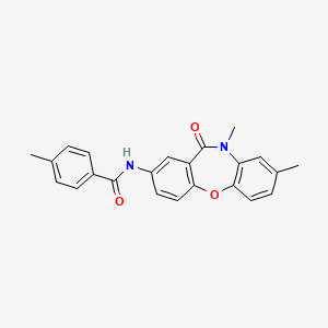 N-(8,10-dimethyl-11-oxo-10,11-dihydrodibenzo[b,f][1,4]oxazepin-2-yl)-4-methylbenzamide