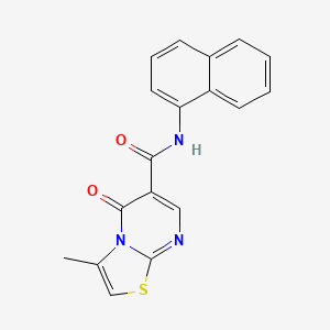 3-methyl-N-(naphthalen-1-yl)-5-oxo-5H-thiazolo[3,2-a]pyrimidine-6-carboxamide