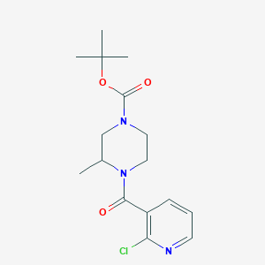 tert-Butyl 4-(2-chloronicotinoyl)-3-methylpiperazine-1-carboxylate