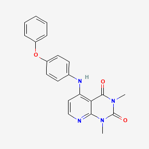 1,3-dimethyl-5-((4-phenoxyphenyl)amino)pyrido[2,3-d]pyrimidine-2,4(1H,3H)-dione