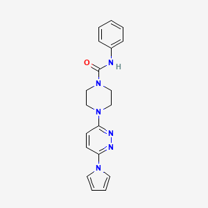 4-(6-(1H-pyrrol-1-yl)pyridazin-3-yl)-N-phenylpiperazine-1-carboxamide