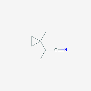 molecular formula C7H11N B2687726 2-(1-Methylcyclopropyl)propanenitrile CAS No. 1516162-65-4