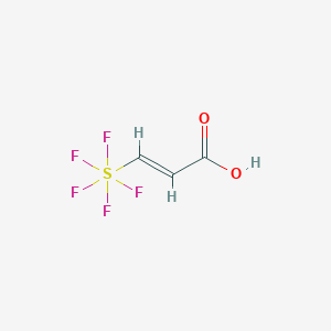 molecular formula C3H3F5O2S B2687737 Pentafluoro(2-carboxyvinyl) sulfur(VI) CAS No. 880264-59-5