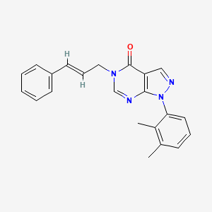 5-cinnamyl-1-(2,3-dimethylphenyl)-1H-pyrazolo[3,4-d]pyrimidin-4(5H)-one