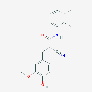 2-cyano-N-(2,3-dimethylphenyl)-3-(4-hydroxy-3-methoxyphenyl)propanamide