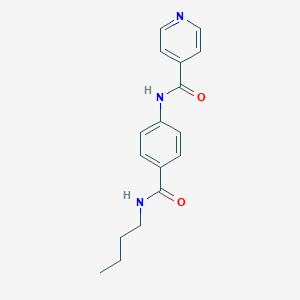 molecular formula C17H19N3O2 B268775 N-{4-[(butylamino)carbonyl]phenyl}isonicotinamide 