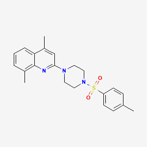 4,8-Dimethyl-2-{4-[(4-methylphenyl)sulfonyl]piperazino}quinoline