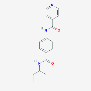 molecular formula C17H19N3O2 B268776 N-{4-[(sec-butylamino)carbonyl]phenyl}isonicotinamide 