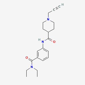 molecular formula C20H27N3O2 B2687762 N-[3-(diethylcarbamoyl)phenyl]-1-(prop-2-yn-1-yl)piperidine-4-carboxamide CAS No. 1222988-68-2