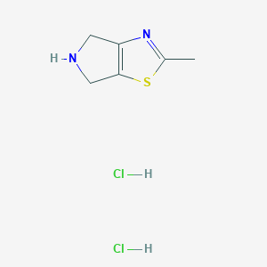 molecular formula C6H10Cl2N2S B2687765 2-Methyl-5,6-dihydro-4H-pyrrolo[3,4-d]thiazole dihydrochloride CAS No. 2097068-60-3