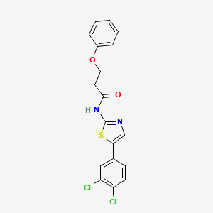 N-[5-(3,4-dichlorophenyl)-1,3-thiazol-2-yl]-3-phenoxypropanamide