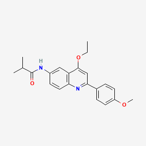 N-(3-bromobenzyl)-2-[(3-phenylisoxazolo[5,4-d]pyrimidin-4-yl)oxy]acetamide