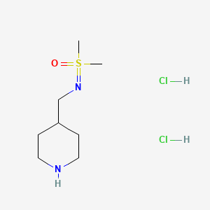 Dimethyl({[(piperidin-4-yl)methyl]imino})-lambda6-sulfanone dihydrochloride