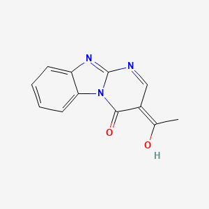1-(4-Hydroxypyrimido[1,2-a]benzimidazol-3-yl)ethanone
