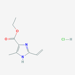 Ethyl 5-methyl-2-vinyl-1H-imidazole-4-carboxylate hydrochloride