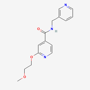 2-(2-methoxyethoxy)-N-(pyridin-3-ylmethyl)isonicotinamide