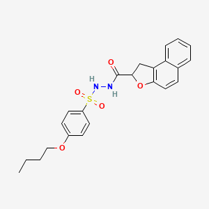 4-butoxy-N'-(1,2-dihydronaphtho[2,1-b]furan-2-ylcarbonyl)benzenesulfonohydrazide